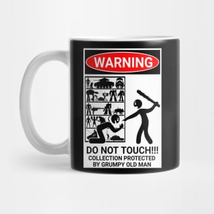 Warning Sign Do Not Touch Collection Mug